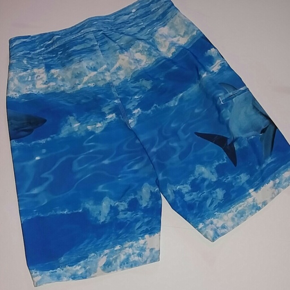 Hang Ten Swim Hang Ten Great White Shark Board Shorts 32 Poshmark